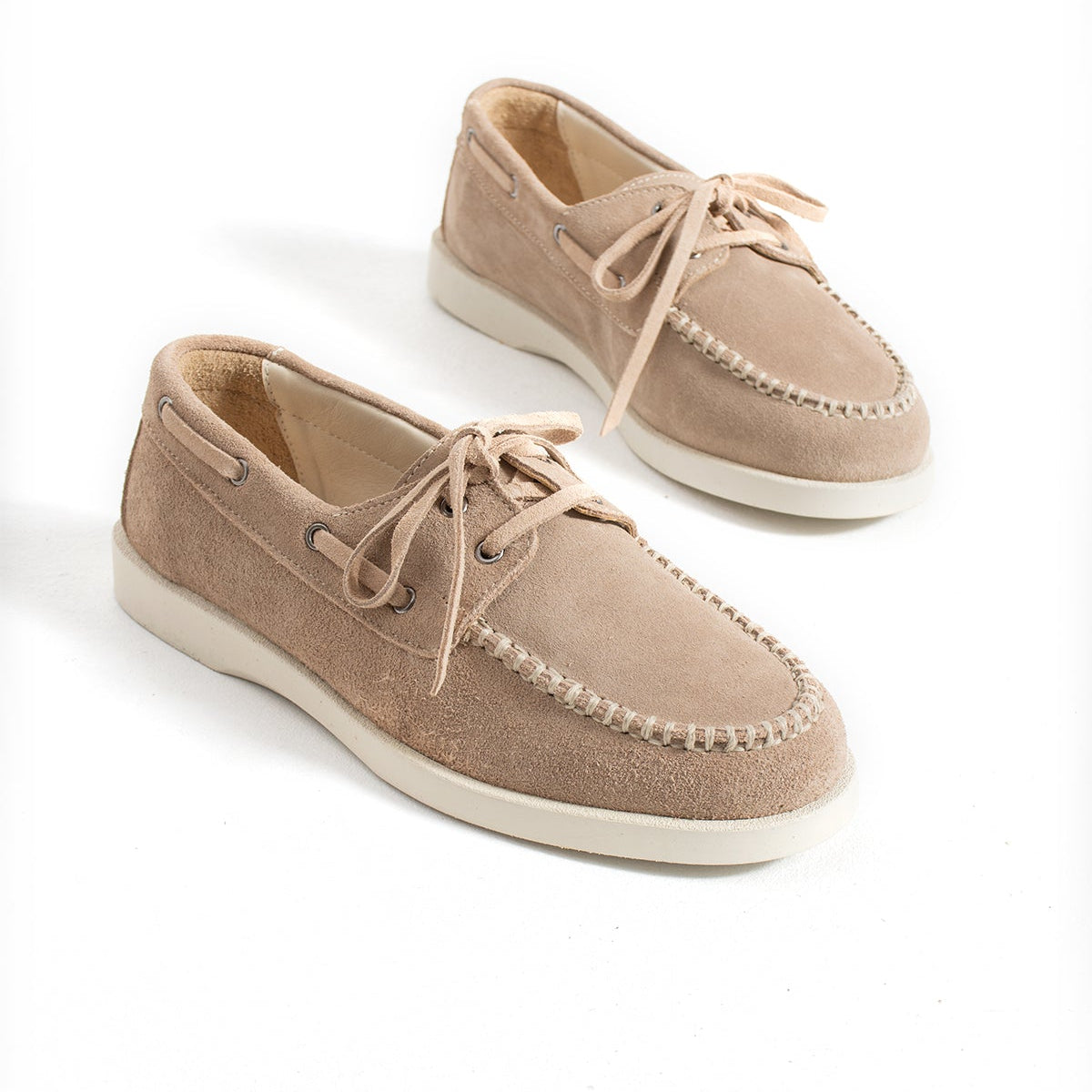 Kadın Süet Bağcıklı Casual Loafer Ayakkabı